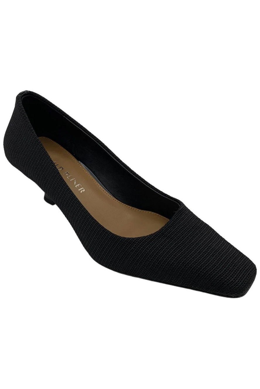 Donald Pliner Women's Cristin Stretch Fabric Pump Heel Black - Medium - Picture 1 of 3